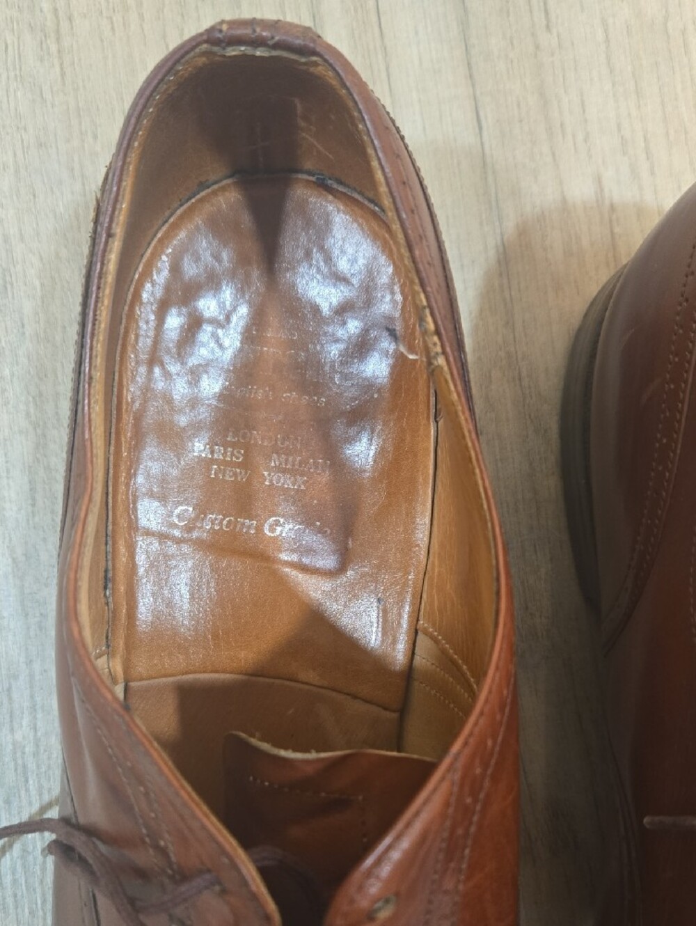 Church's Brown Leather Cap-Toe Oxfords - Picture 2 of 4